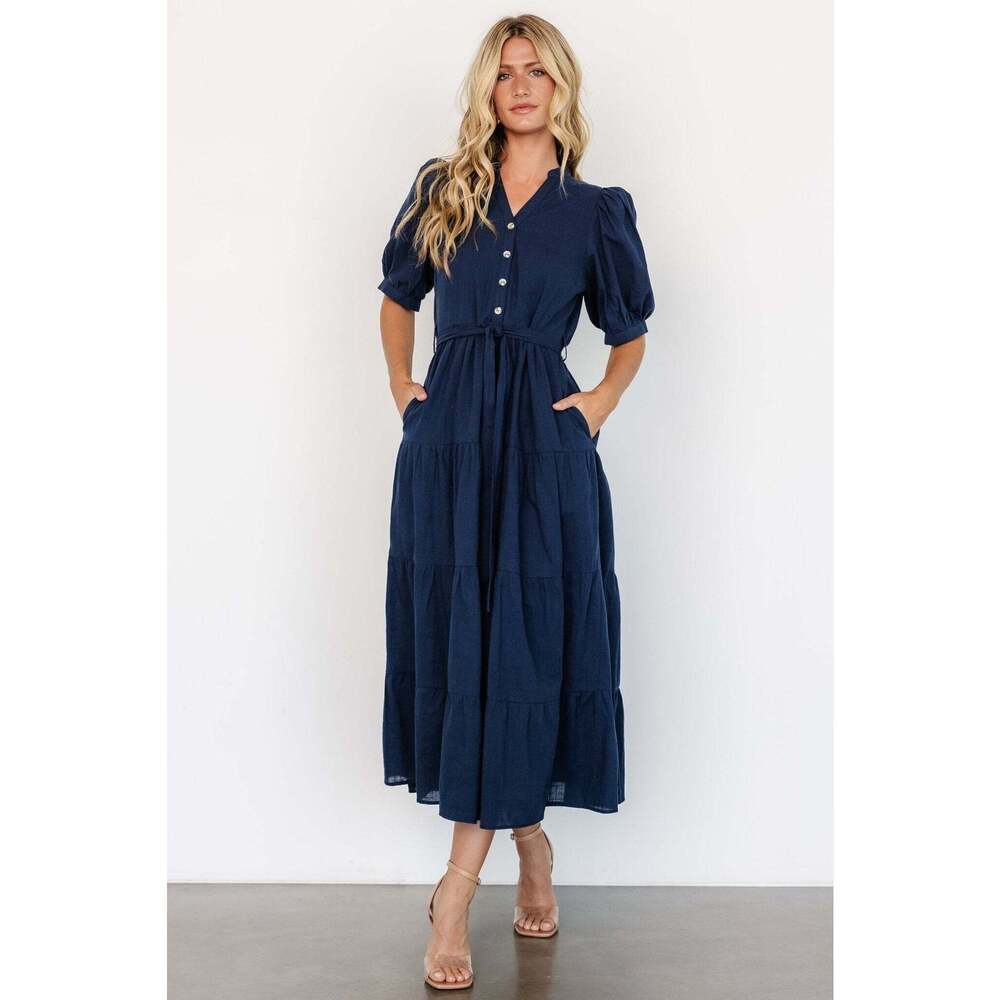 Baltic Born Camille Maxi Dress | Navy Size MM